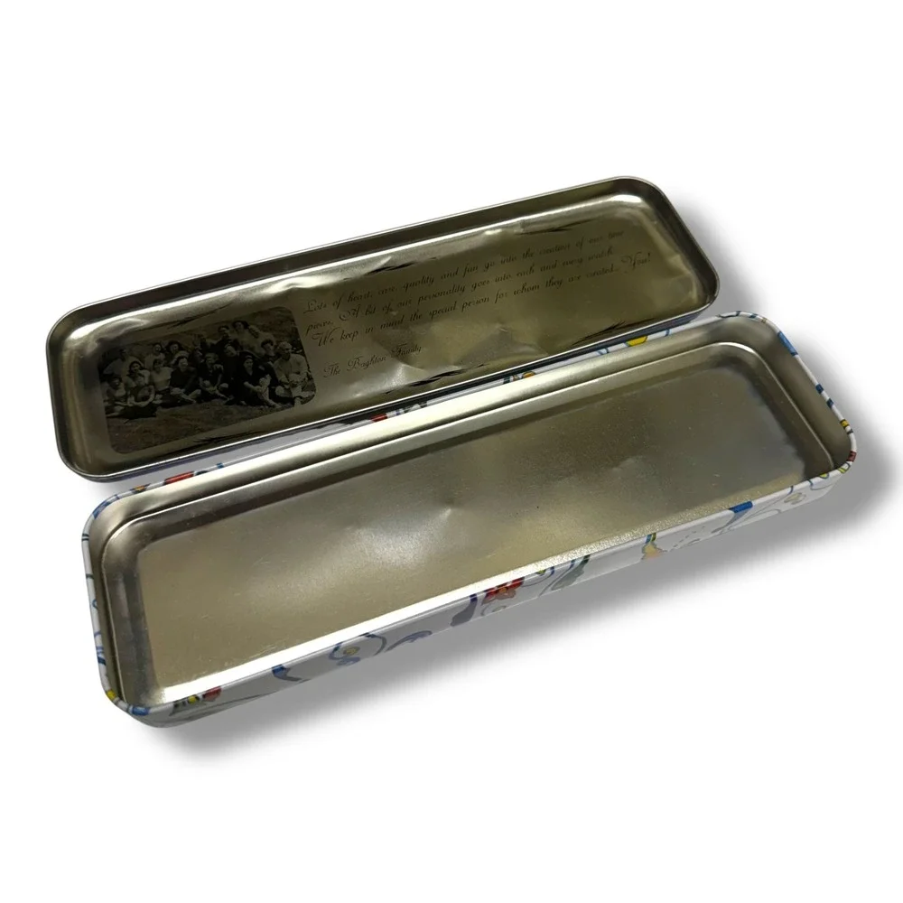 Brighton Decorative Metal‎ Tin Box Scroll Design Removable Lid Read Details